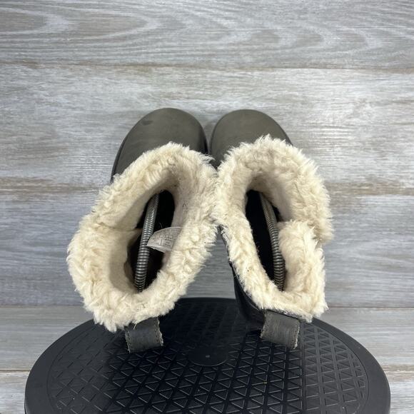 UGG Women’s Auburn Serape Water-resistant Gray Leather Short Boots Size 6 - Picture 6 of 9